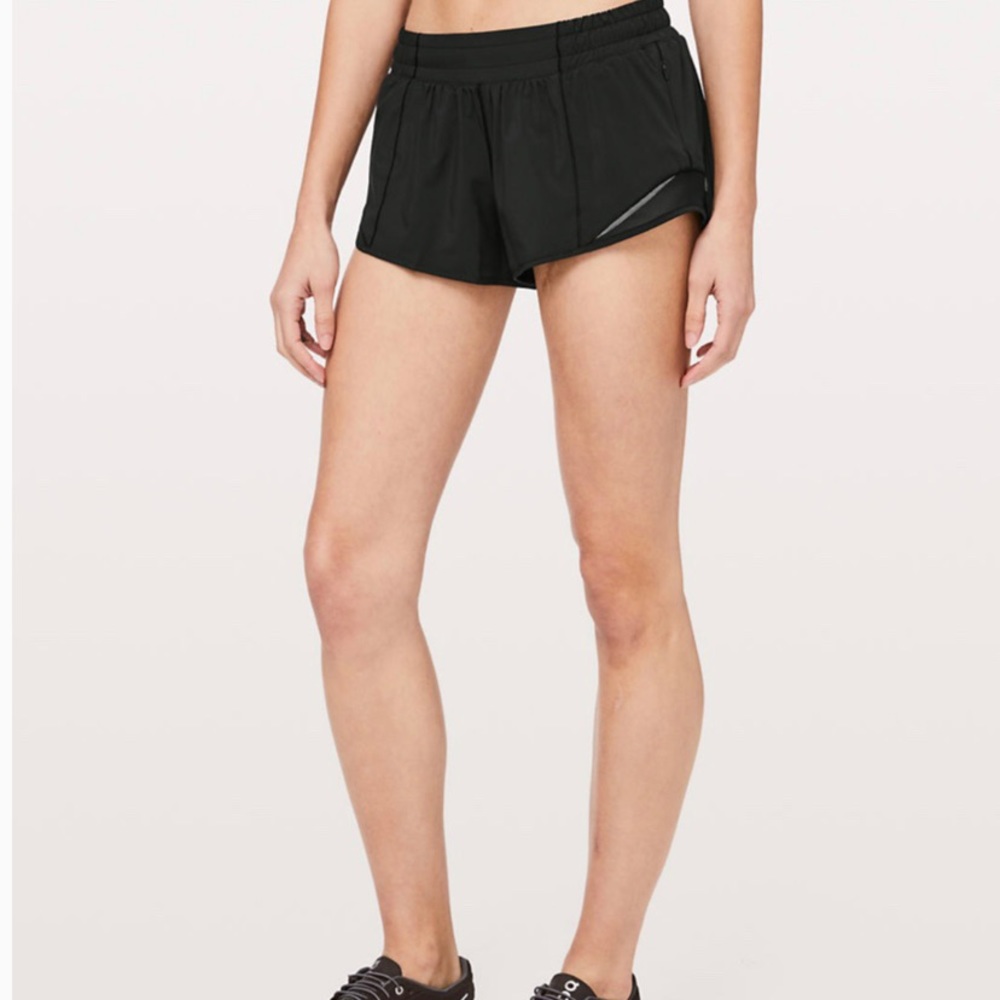 Lululemon hotty hot black shorts